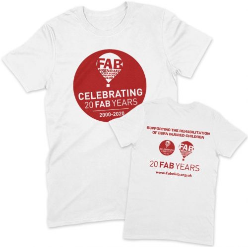 FAB 20 years white unisex t-shirt