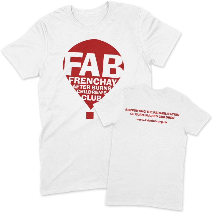 FAB white unisex t-shirt