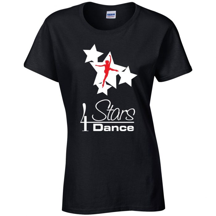 4 Stars Dance Fitted T-Shirt