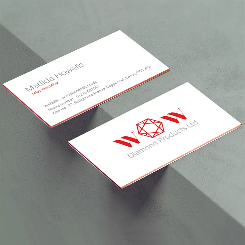 Two triple layer business cards